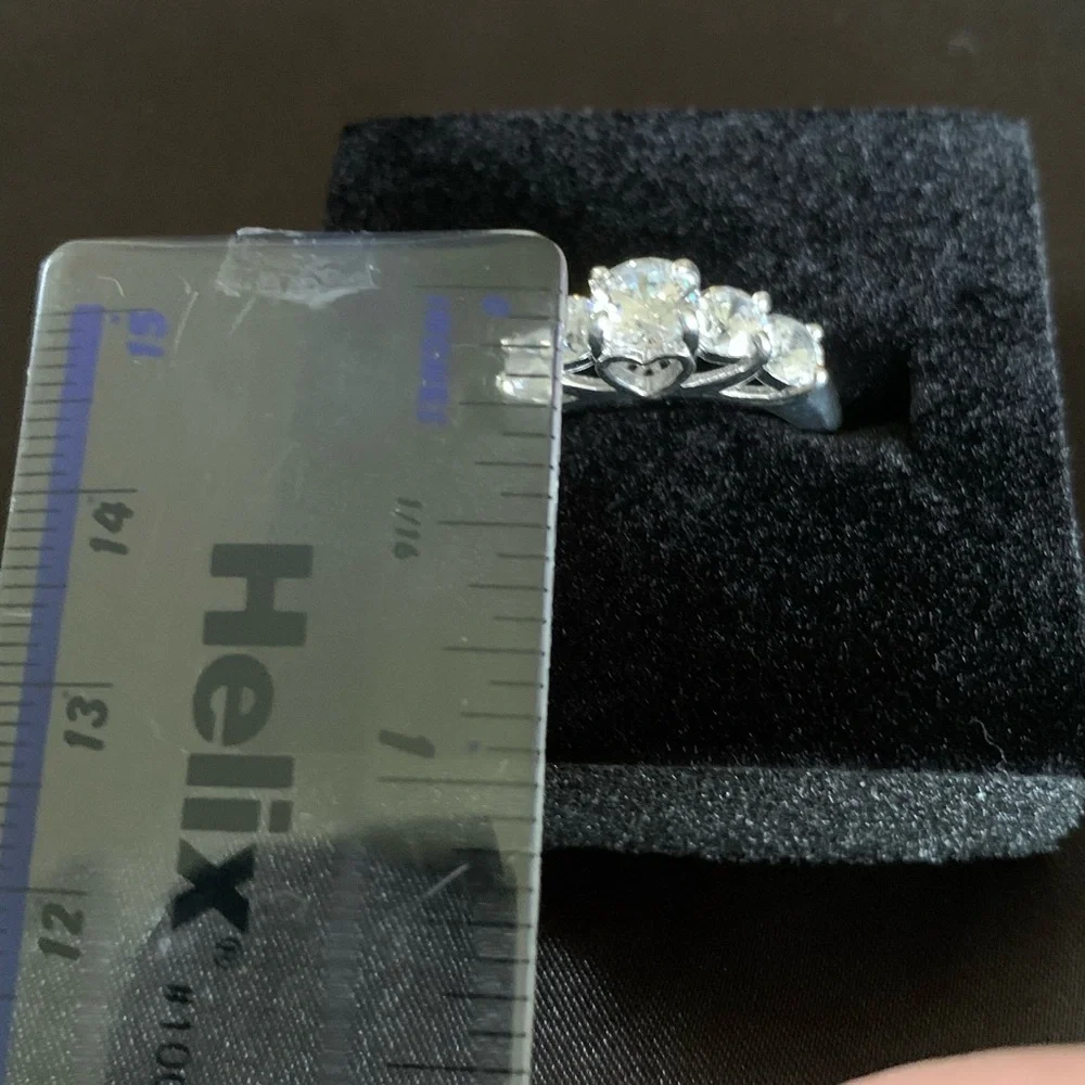 CHARLES WINSTON FOR BELLA LUCE 4.59CTW RHODIUM OVER STERLING SILVER RING - Picture 12 of 14